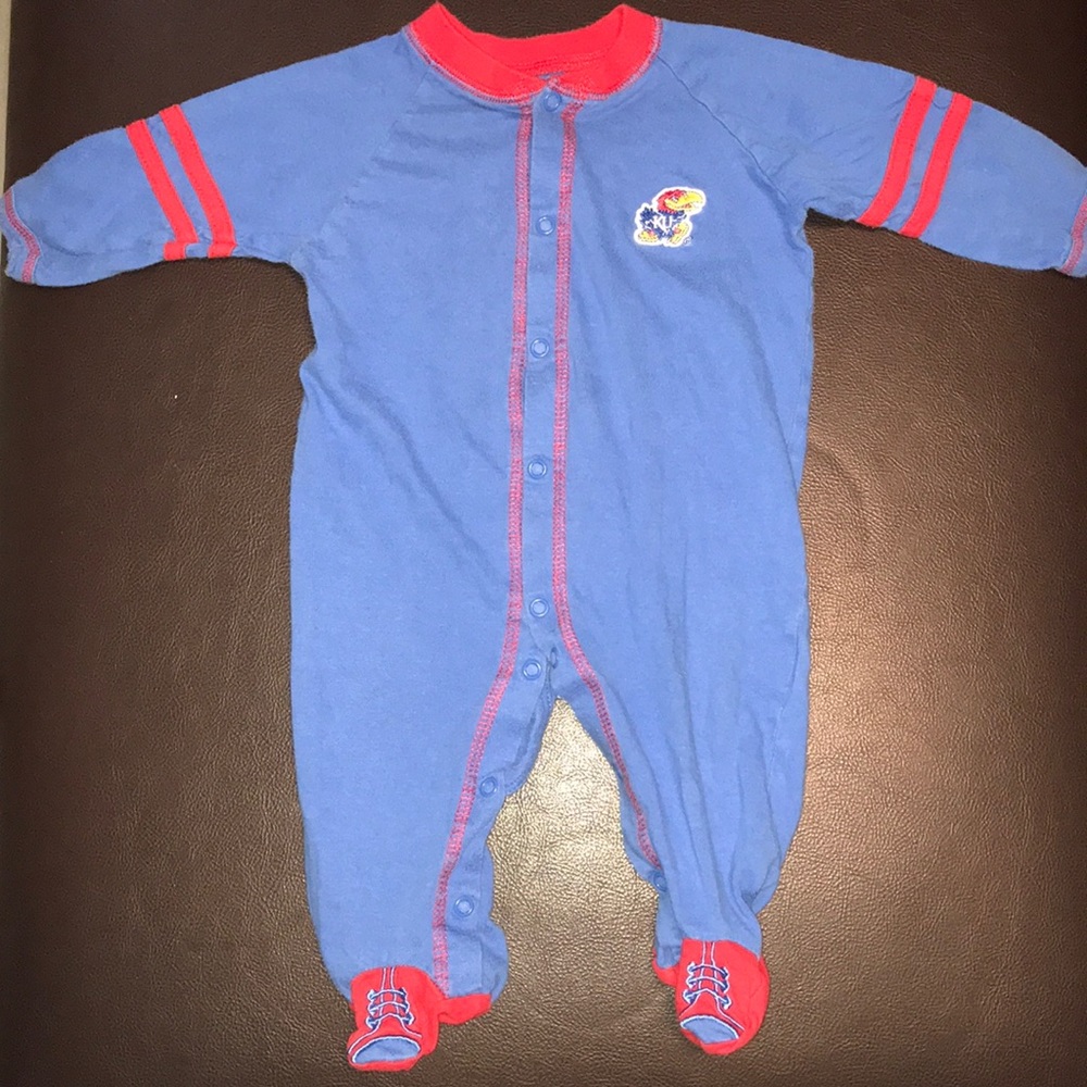 ❤️ 3/$18 KU Jayhawk Onesie